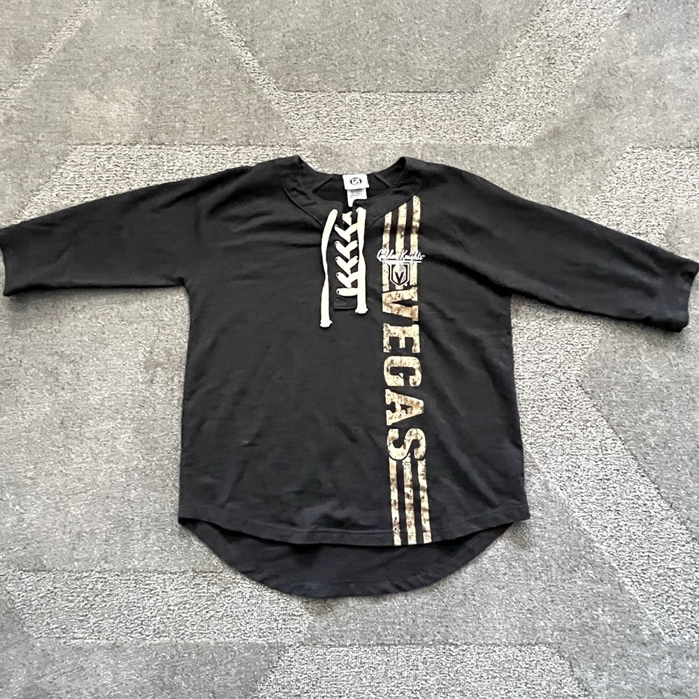 NHL Vegas Golden Nights Baseball Style 3/4 Sleeve Tee Shirt